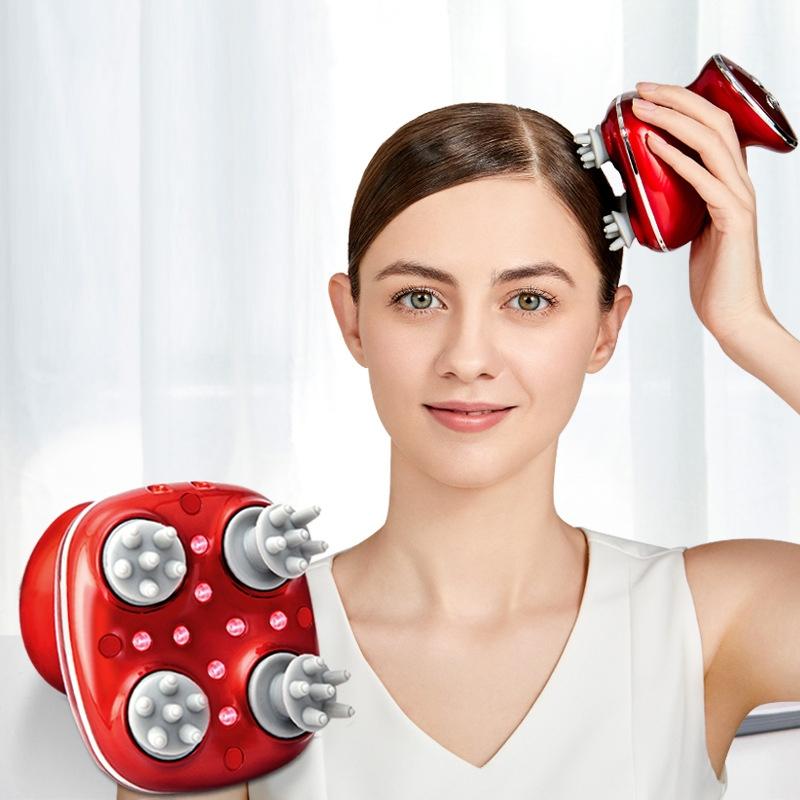 Rechargeable Electric Scalp Massager Waterproof Head Massager Brush 6