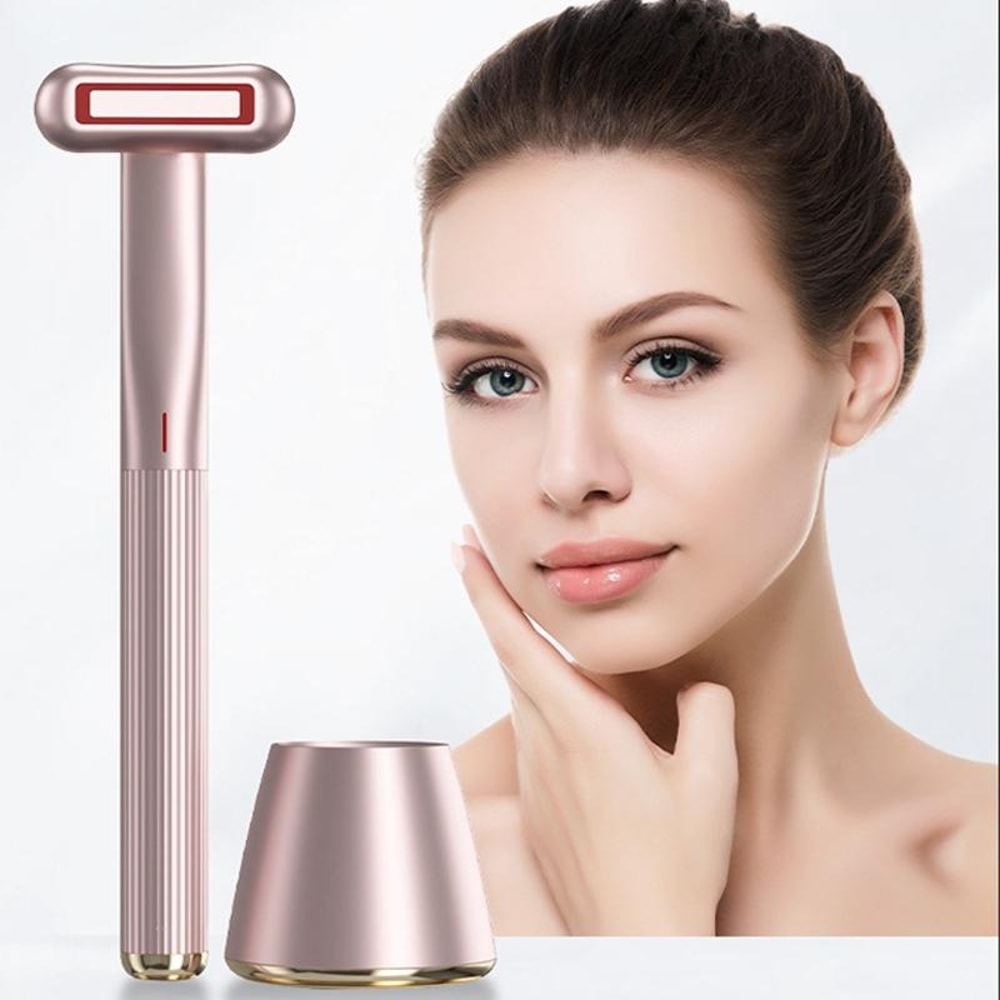 Microcurrent Face Massager With RF Therapy And Rotating Beauty Wand 1