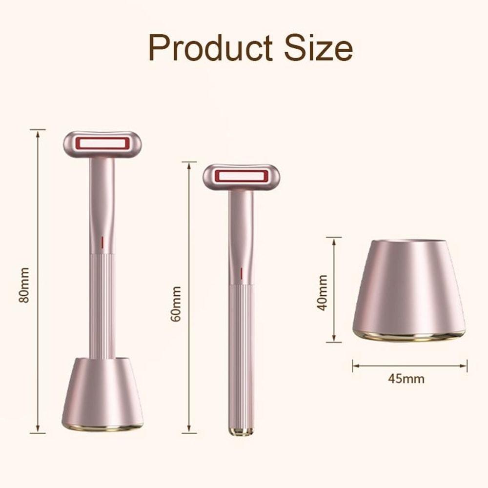 Microcurrent Face Massager With RF Therapy And Rotating Beauty Wand 2