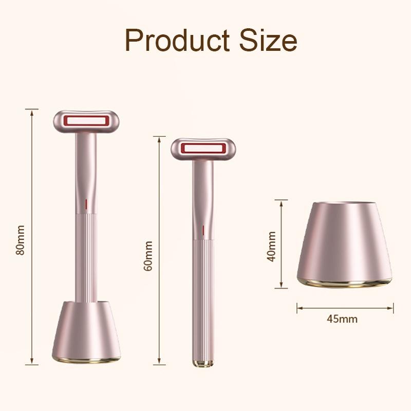 Microcurrent Face Massager With RF Therapy And Rotating Beauty Wand 2