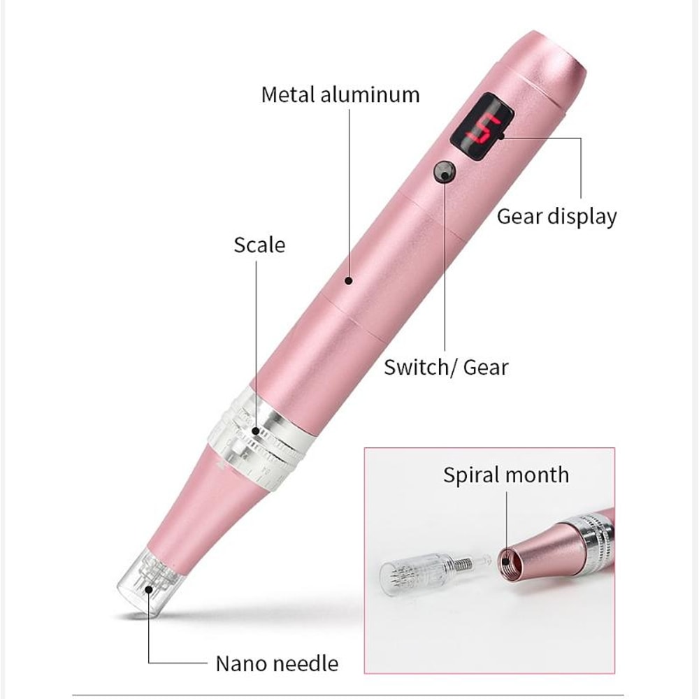 Nano Electric Microneedle Pen For Skincare Absorption And Facial Care 1