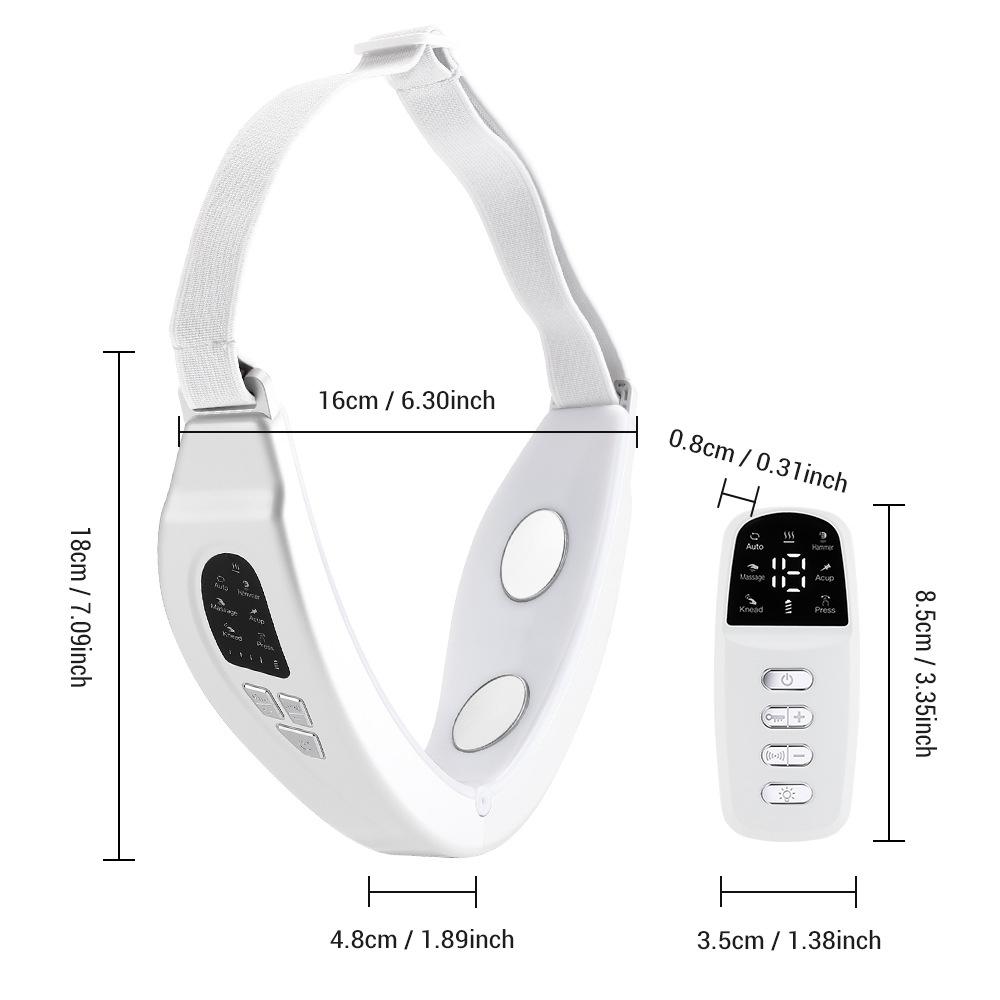 Microcurrent Facial Massager With LED Light Therapy And V Line Face Slimming Remote 1