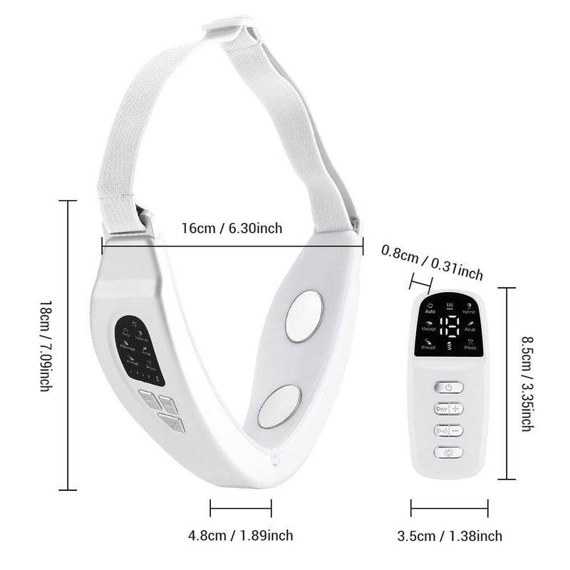 Microcurrent Facial Massager With LED Light Therapy And V Line Face Slimming Remote 1