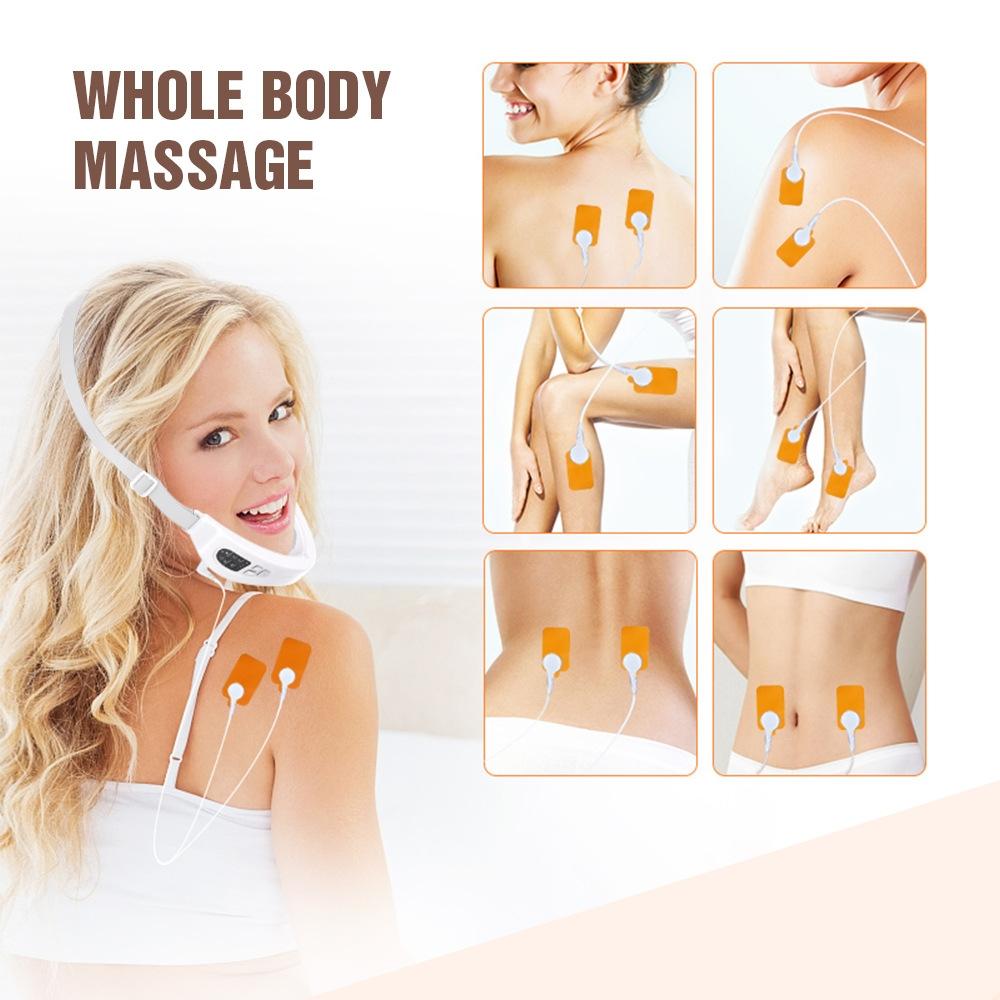 Microcurrent Facial Massager With LED Light Therapy And V Line Face Slimming Remote 4