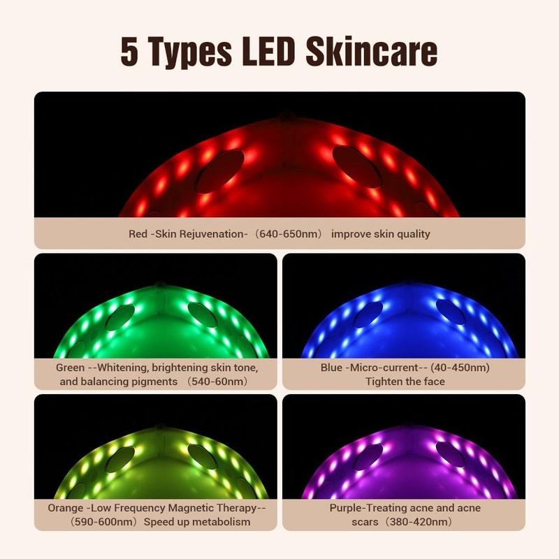 Microcurrent Facial Massager With LED Light Therapy And V Line Face Slimming Remote 10