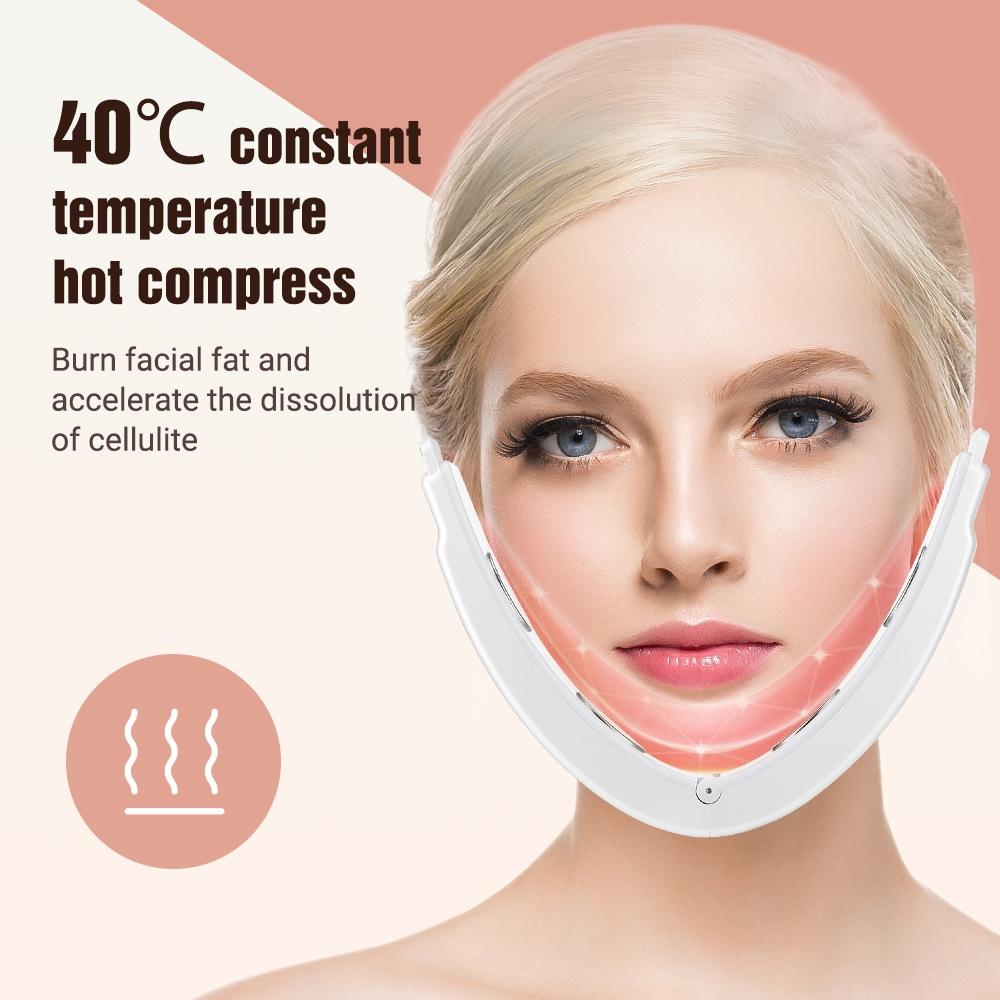 Microcurrent Facial Massager With LED Light Therapy And V Line Face Slimming Remote 12