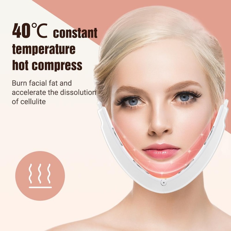 Microcurrent Facial Massager With LED Light Therapy And V Line Face Slimming Remote 12