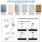 Adhesive Electric Shaver Holder Wall Mounted Bathroom Organizer 7