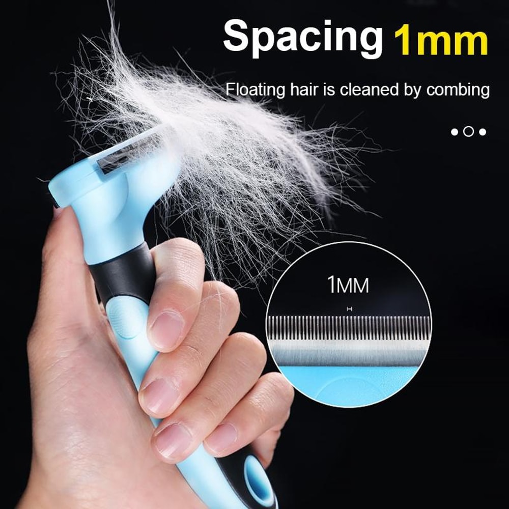 Double Sided Pet Dematting Comb For Dogs And Cats Stainless Steel Knot Remover 6