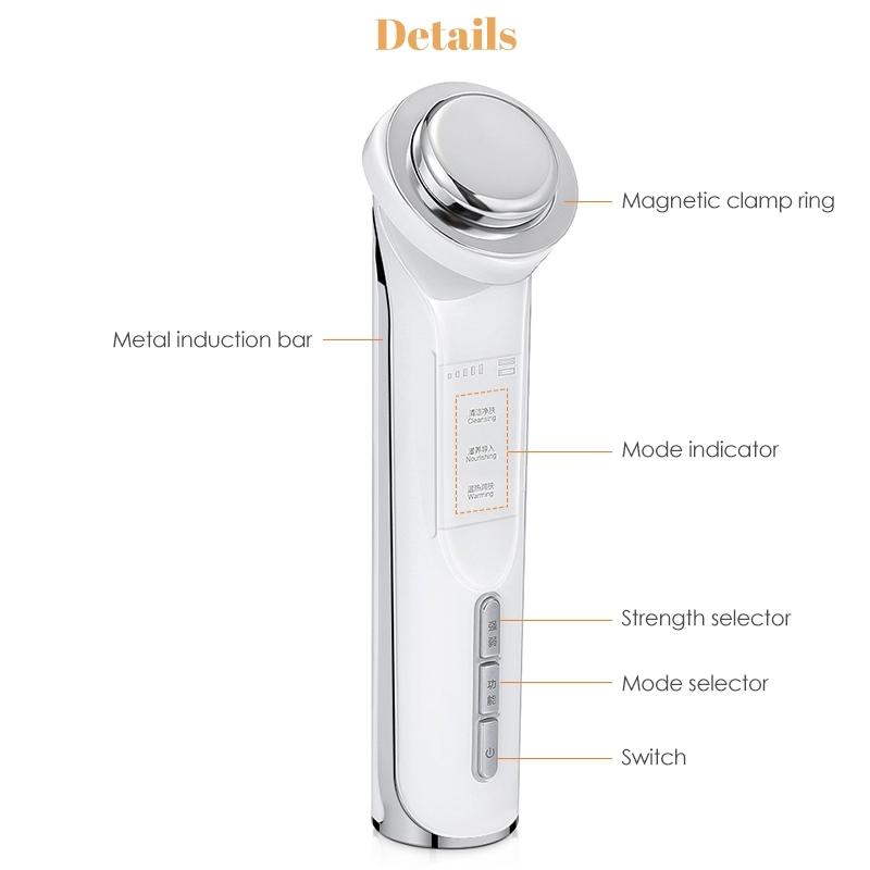 Microcurrent Ion Facial Cleansing Massager For Deep Clean Skin Rejuvenation 7