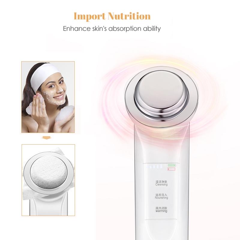 Microcurrent Ion Facial Cleansing Massager For Deep Clean Skin Rejuvenation 8