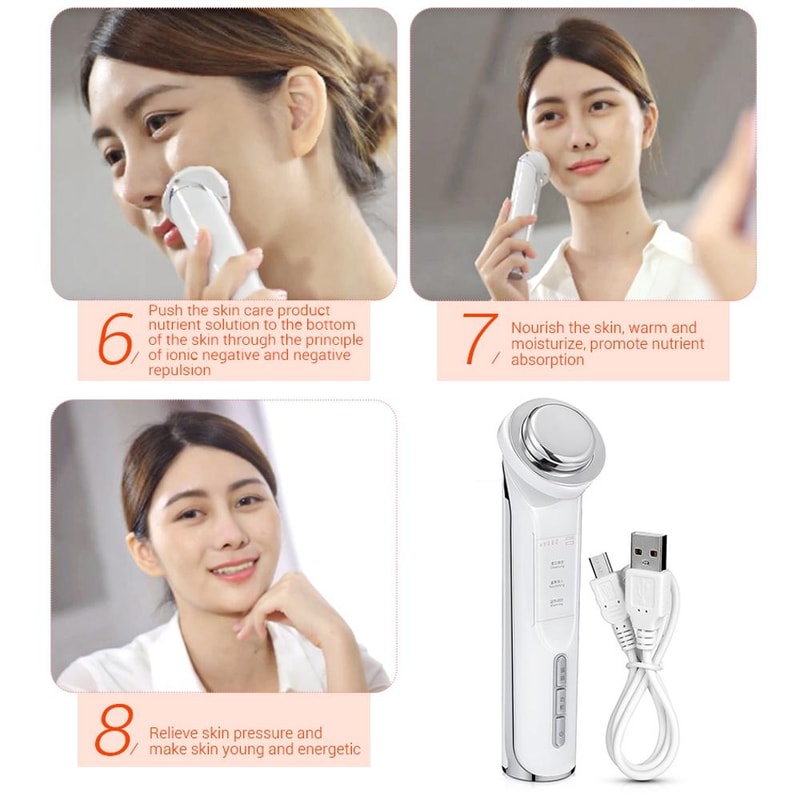 Microcurrent Ion Facial Cleansing Massager For Deep Clean Skin Rejuvenation 5