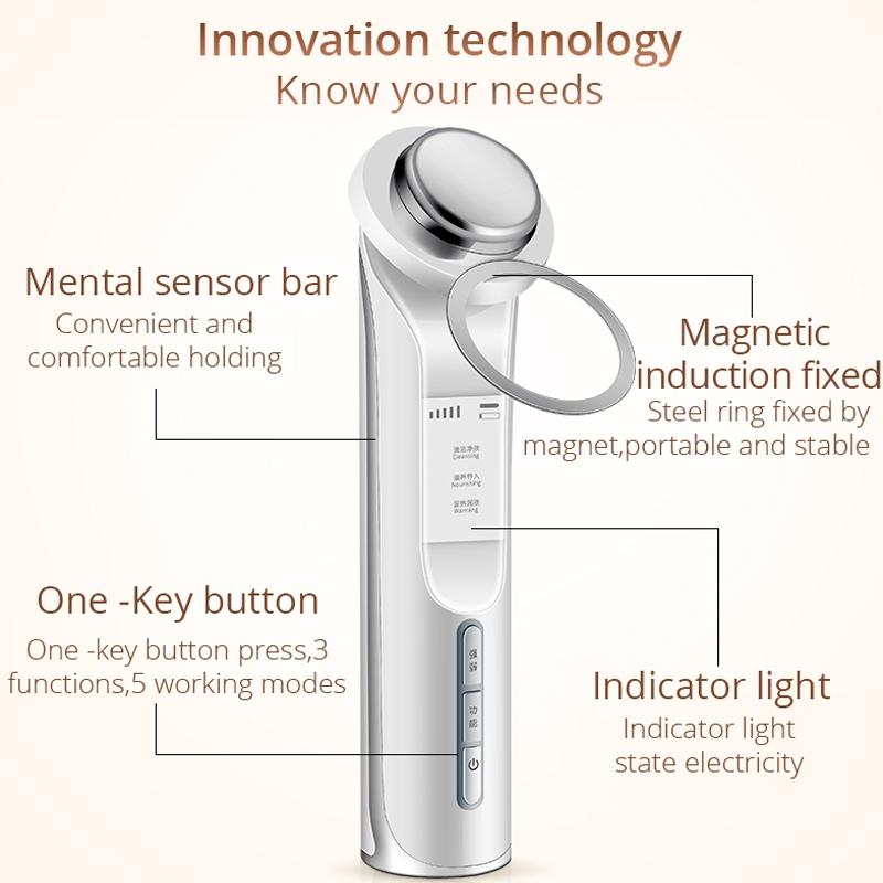 Microcurrent Ion Facial Cleansing Massager For Deep Clean Skin Rejuvenation 12