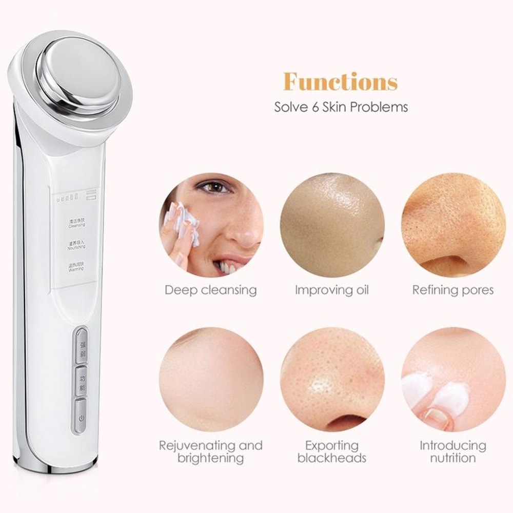Microcurrent Ion Facial Cleansing Massager For Deep Clean Skin Rejuvenation 13