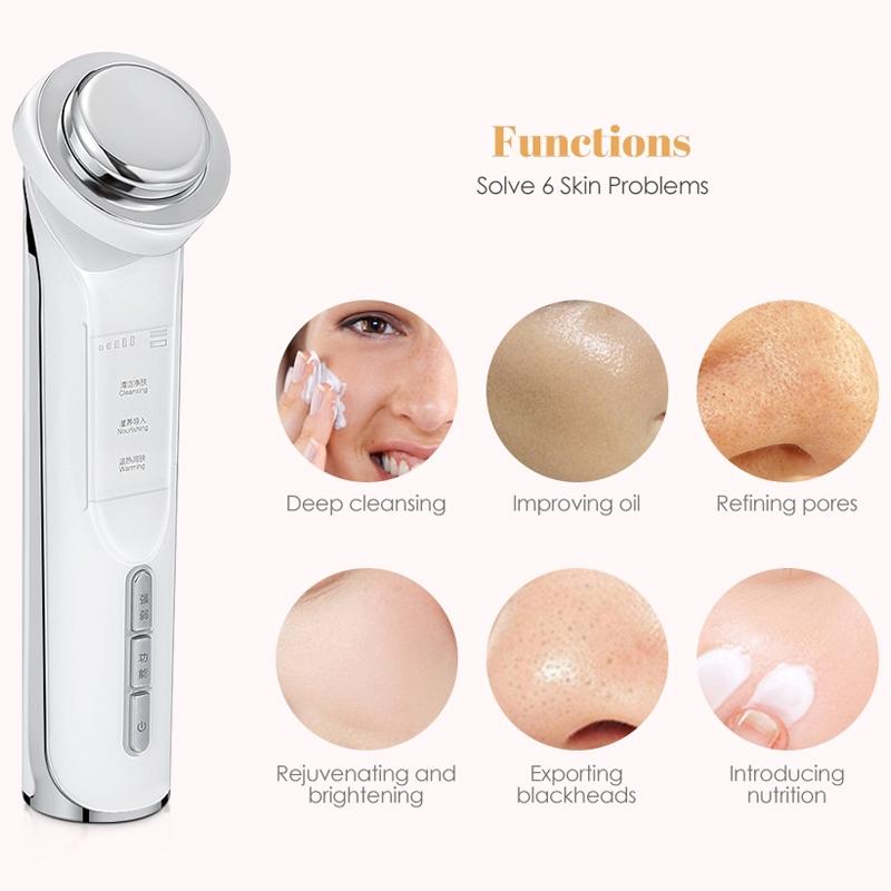 Microcurrent Ion Facial Cleansing Massager For Deep Clean Skin Rejuvenation 13