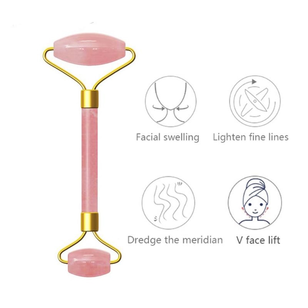 Quartz Roller and Jade Face Roller for Face and Body Massage