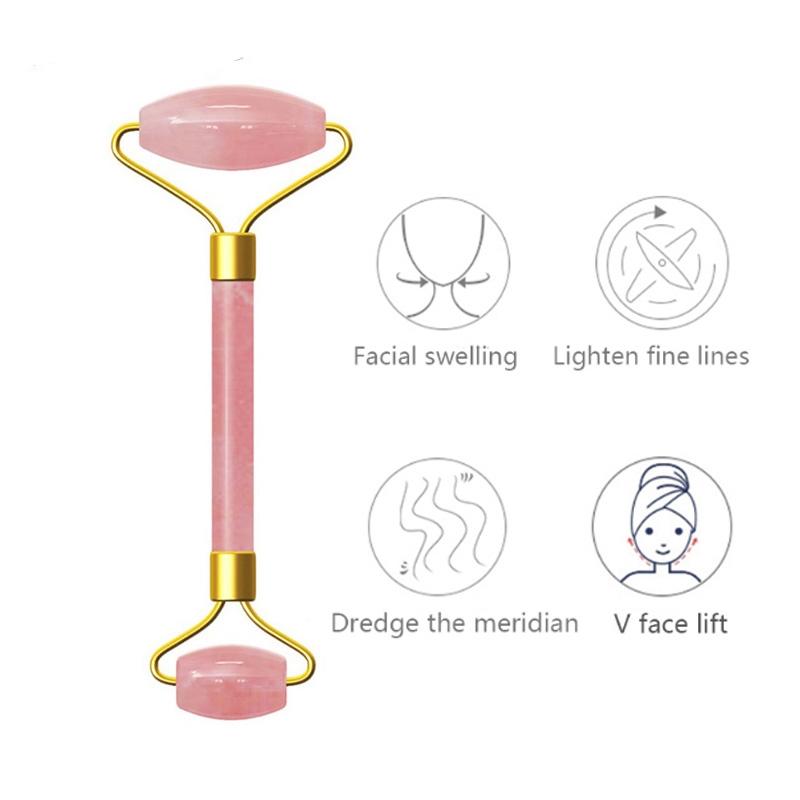 Quartz Roller and Jade Face Roller for Face and Body Massage