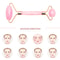 Quartz Roller and Jade Face Roller for Face and Body Massage