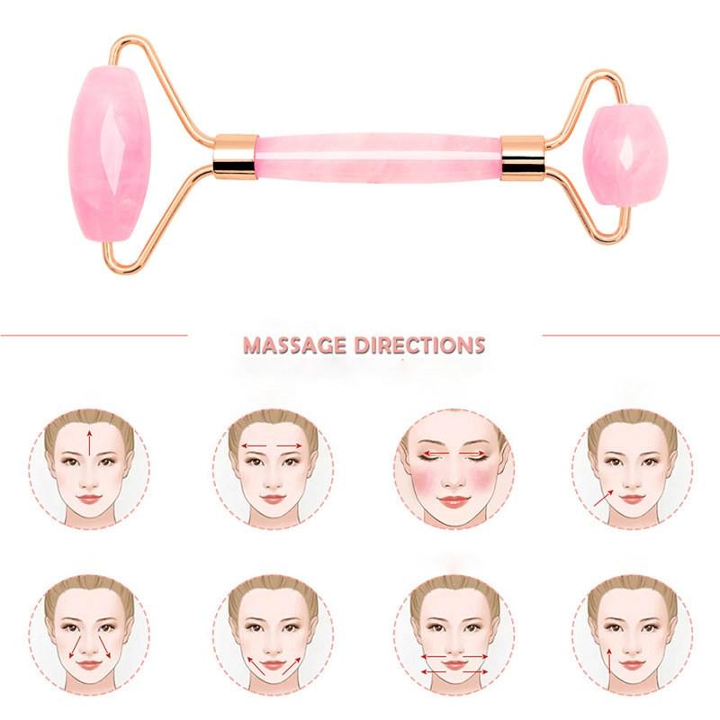 Quartz Roller and Jade Face Roller for Face and Body Massage