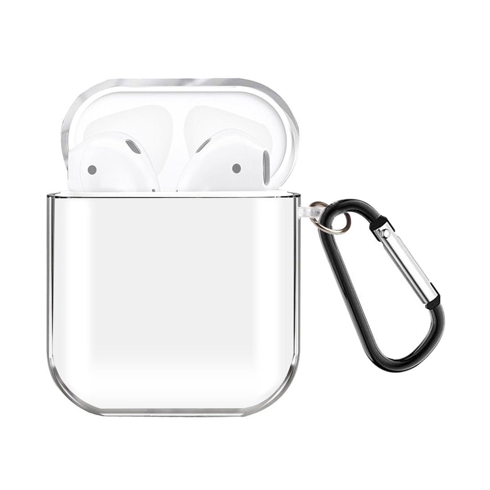Clear AirPods Case with Hook Portable Protective Cover