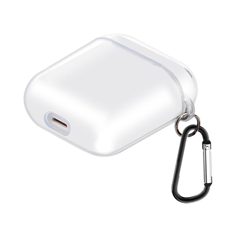 Clear AirPods Case with Hook Portable Protective Cover