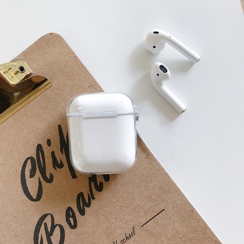 Clear AirPods Case with Hook Portable Protective Cover