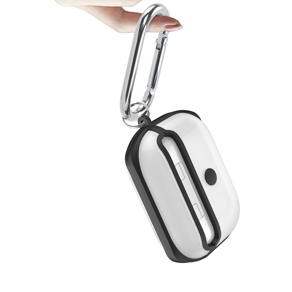 Transparent AirPods Pro Case With Hook Shockproof PC TPU Cover For Wireless Charging 2