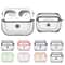 Transparent AirPods Pro Case With Hook Shockproof PC TPU Cover For Wireless Charging 0
