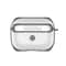 Transparent AirPods Pro Case with Hook, Shockproof PC TPU Cover for Wireless Charging