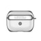 Transparent AirPods Pro Case with Hook, Shockproof PC TPU Cover for Wireless Charging