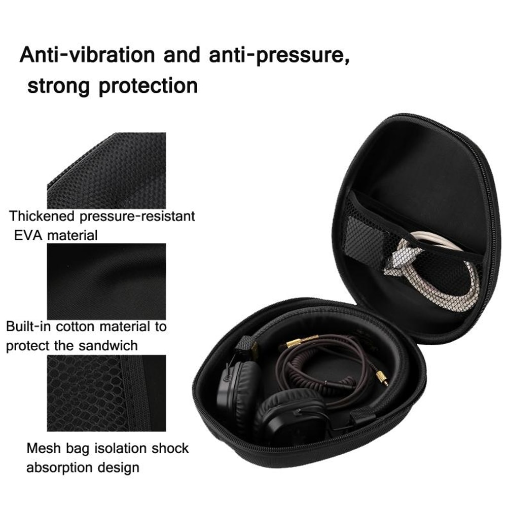 Universal Headphone Storage Bag With Organizer Pocket 2