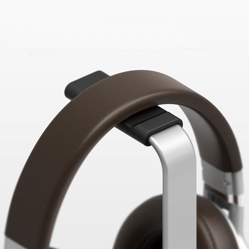 Sleek Aluminum Headphone Holder Stand with Silicone Pad for Desk and Gaming Headsets