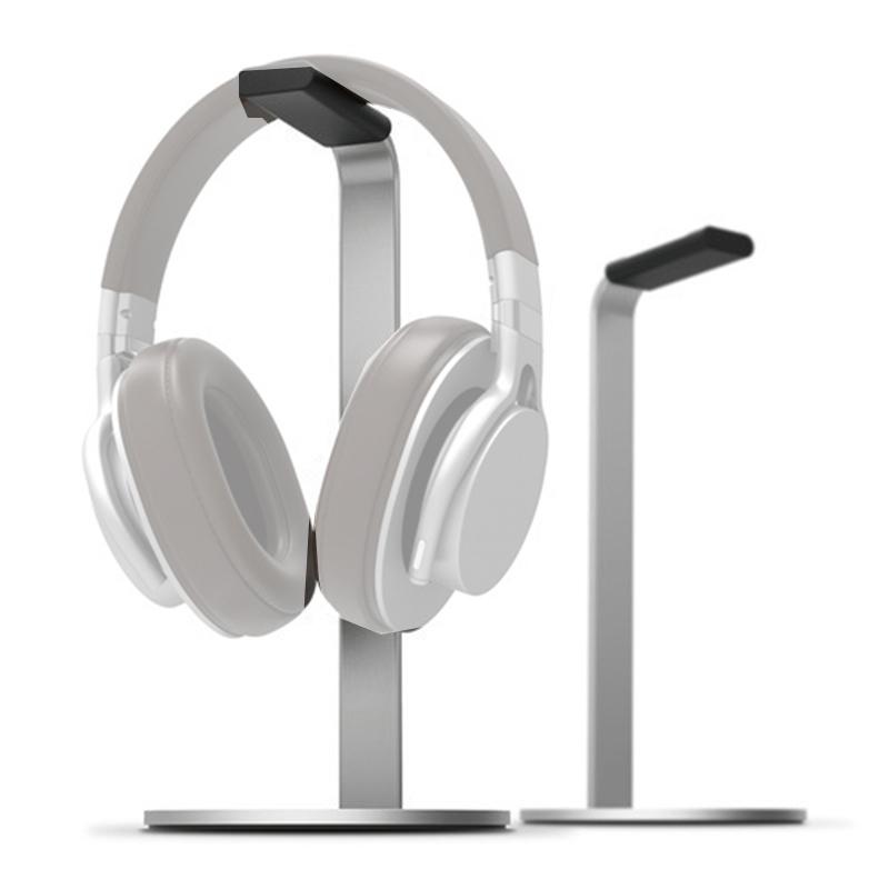 Sleek Aluminum Headphone Holder Stand with Silicone Pad for Desk and Gaming Headsets