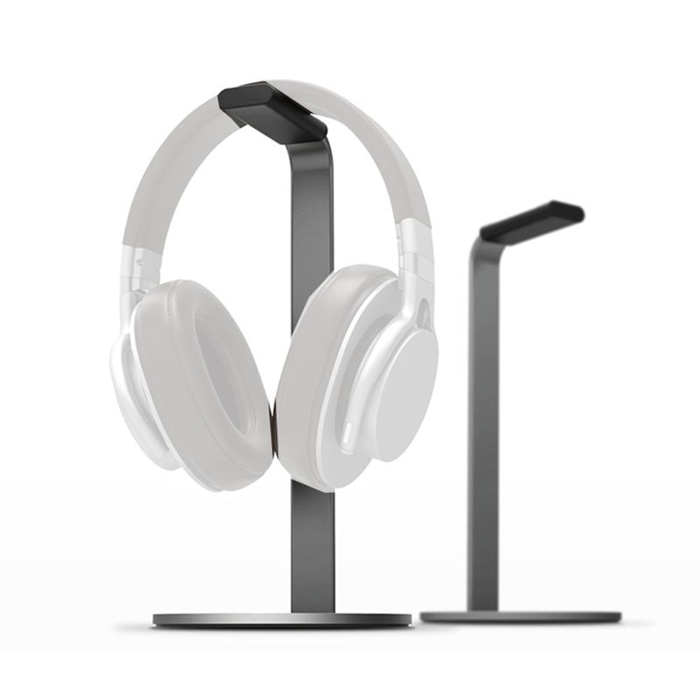 Sleek Aluminum Headphone Holder Stand with Silicone Pad for Desk and Gaming Headsets