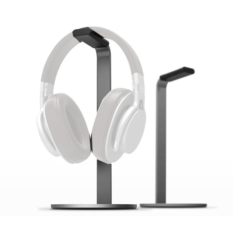 Sleek Aluminum Headphone Holder Stand with Silicone Pad for Desk and Gaming Headsets