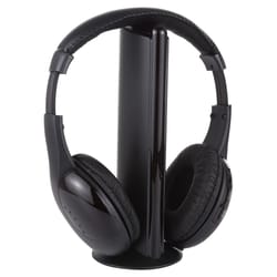 wireless headphones for tv with fm radio and wired mode