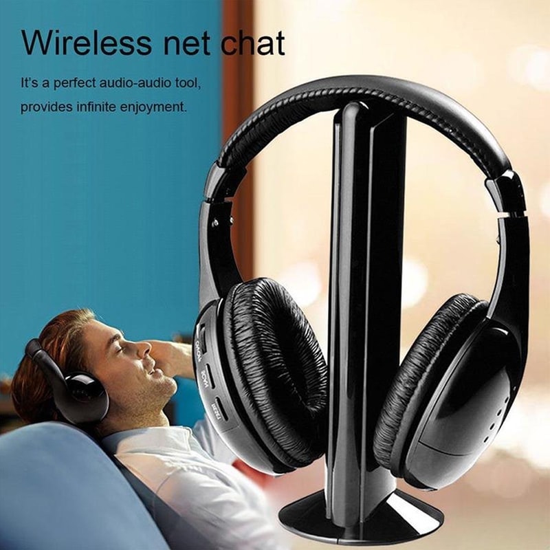 Wireless Headphones For TV With FM Radio And Wired Mode 5