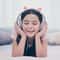 Silicone Cat Ears Headphone Accessory White Snap On Headset Decoration 3