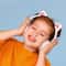 Silicone Cat Ears Headphone Accessory White Snap On Headset Decoration 4