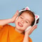 Silicone Cat Ears Headphone Accessory White Snap On Headset Decoration 4
