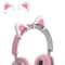Silicone Cat Ears Headphone Accessory White Snap On Headset Decoration