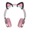 Silicone Cat Ears Headphone Accessory White Snap On Headset Decoration 5