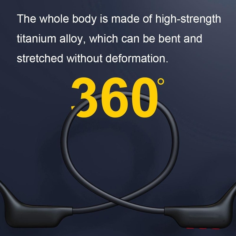 Bone Conduction Sports Bluetooth Headphones Wireless Earhook Design