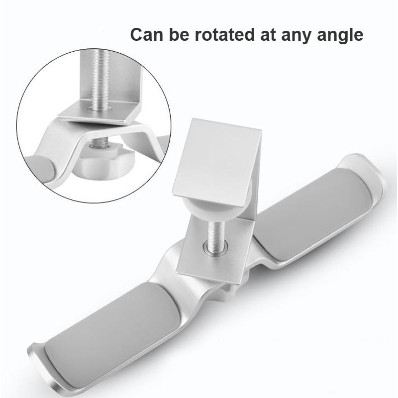 Universal Metal Headphone Stand with Double Bracket & Desktop Clip