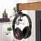 Universal Metal Headphone Stand with Double Bracket & Desktop Clip