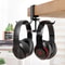 Universal Metal Headphone Stand with Double Bracket & Desktop Clip