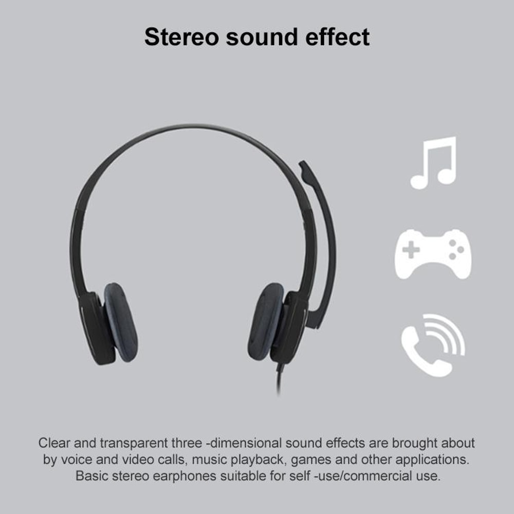 Wired Gaming Headset With Stereo Earphones And Mic 4