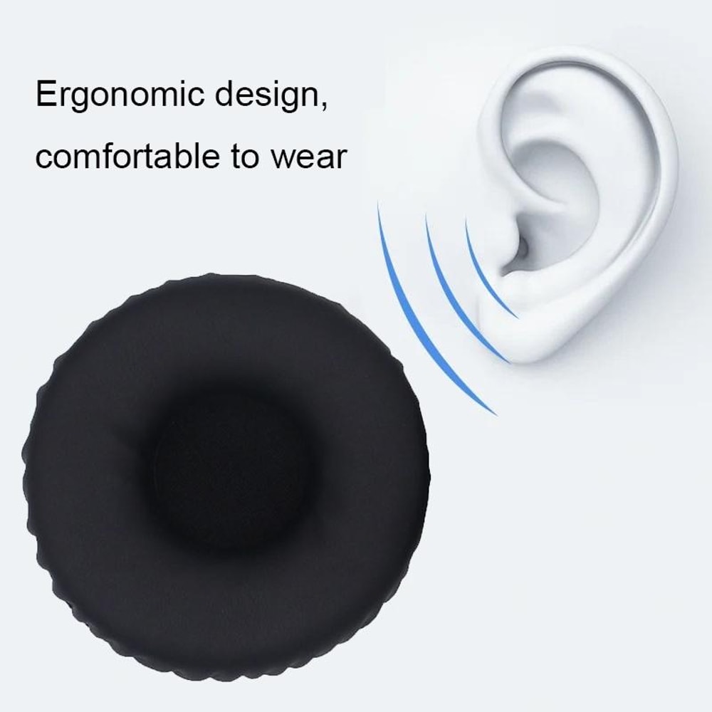 Premium Replacement Ear Pads For Headphones Soft Sponge Leather Covers 2