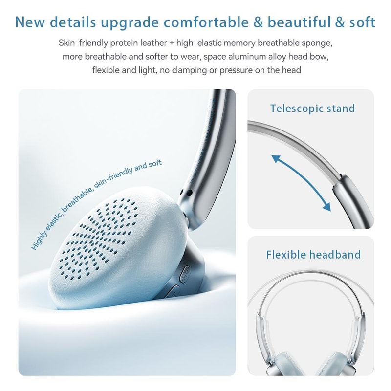 Mini Open-Ear Noise Cancelling Bluetooth Headphones HiFi Sound