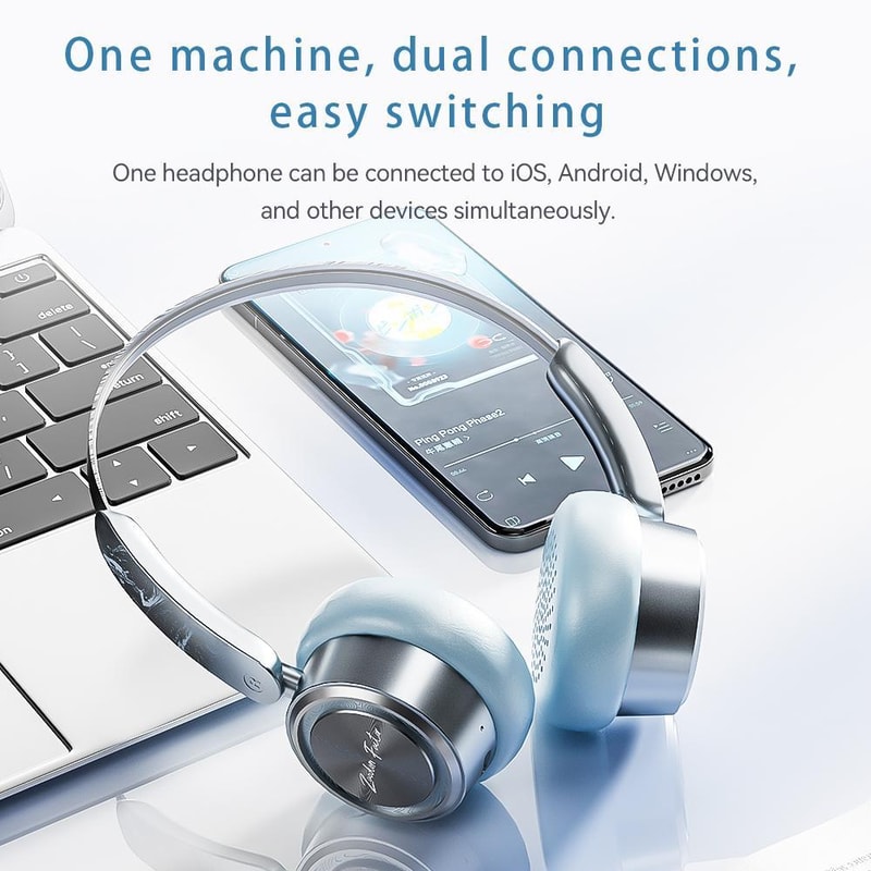 Mini Open-Ear Noise Cancelling Bluetooth Headphones HiFi Sound